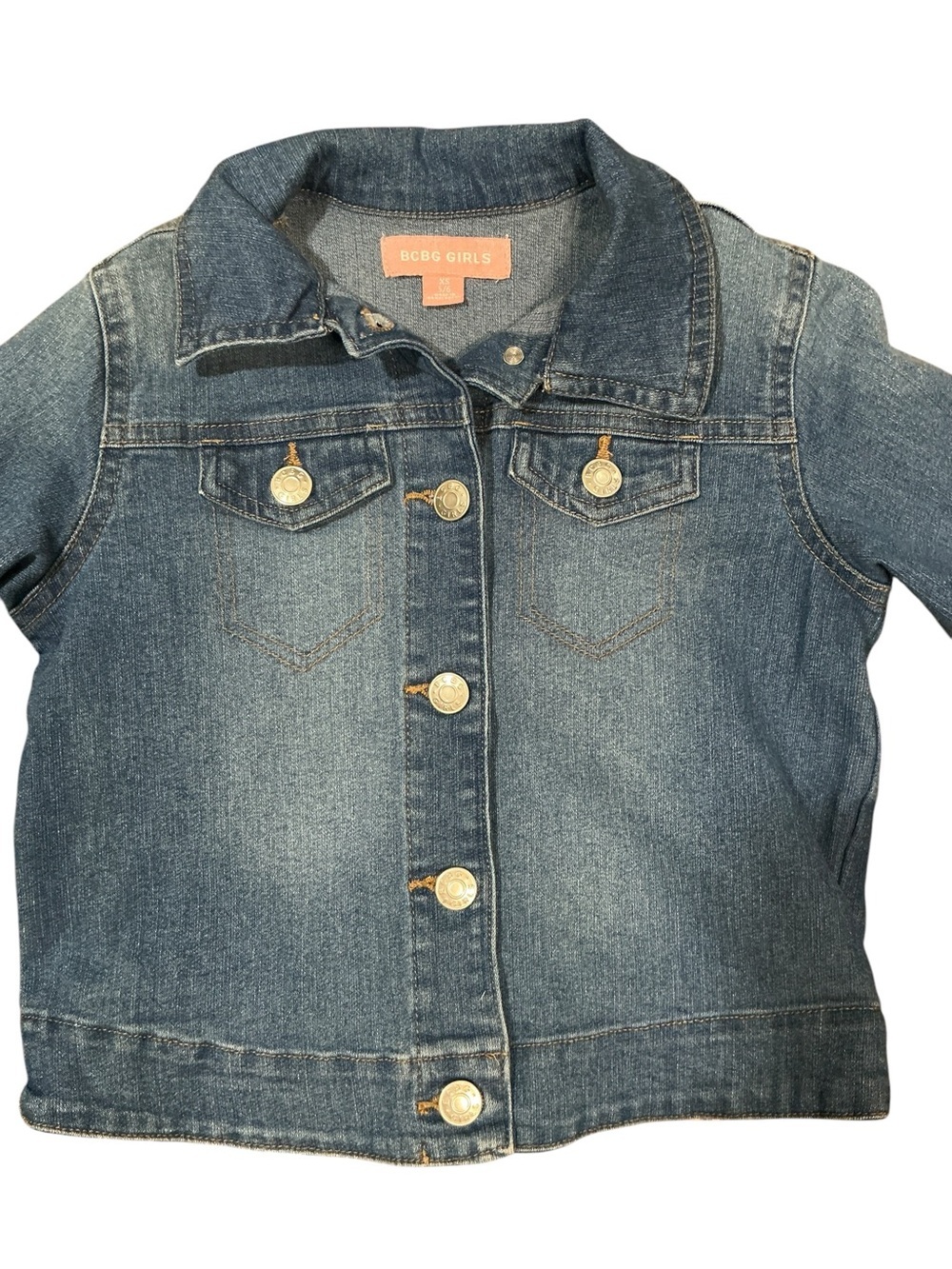 Disney Winnie the Pooh Upcycled Stretch Denim Girl’s Jacket - Picture 4 of 7